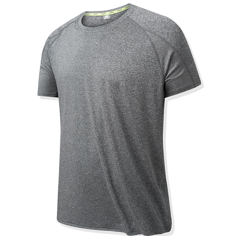 Deportes de verano transfronterizos camiseta de secado rápido correr fitness baloncesto bádminton superior catiónico antibacteriano hombres de manga corta