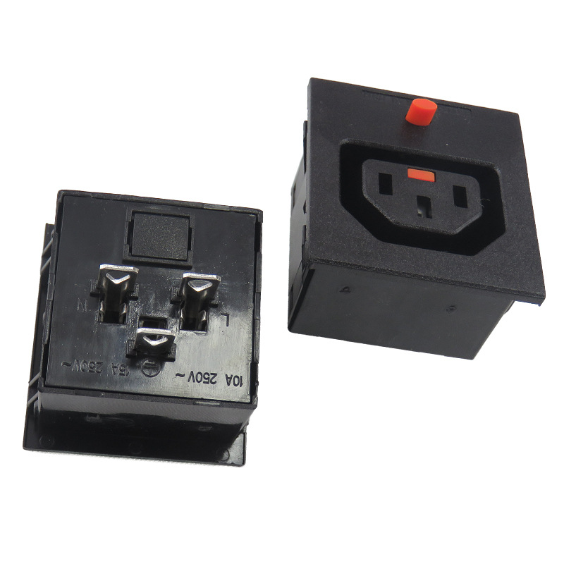 Zhengxiang Solar Inverter Anti-Loosening C13 Input Built-in Card Slot 15A250V PDU Cabinet Socket