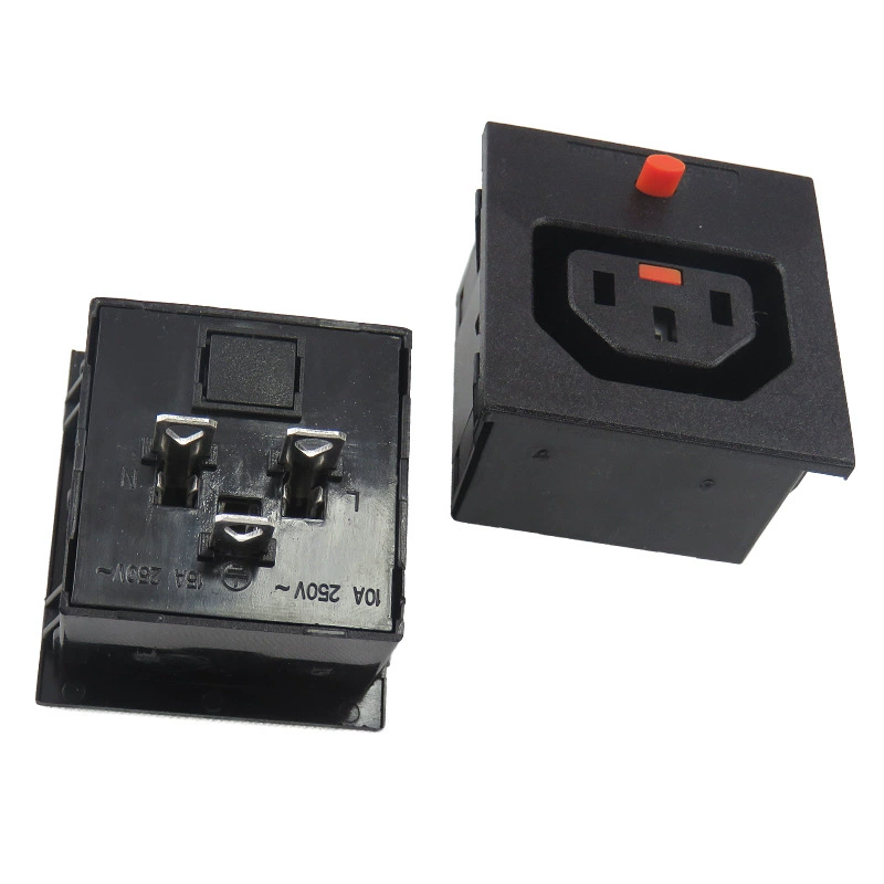 Zhengxiang Solar Inverter Anti-Loosening C13 Input Built-in Card Slot 15A250V PDU Cabinet Socket