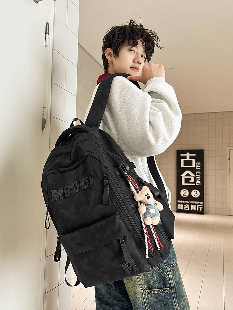 大容量カバン男女韓国版シンプルな高校大学生パソコン旅行リュックサック中学生リュックサック