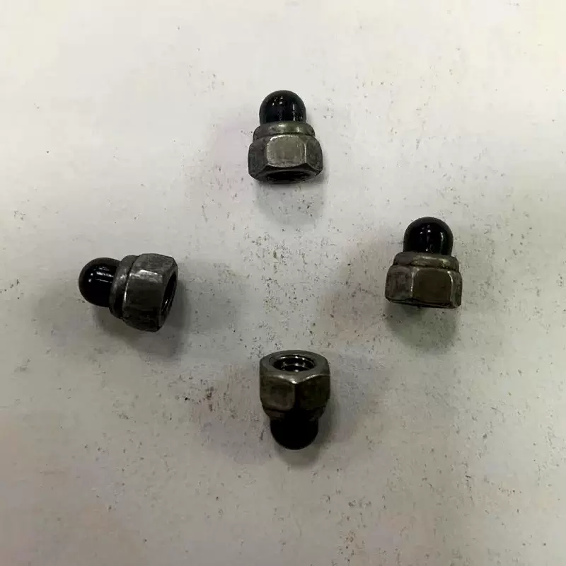 实体厂家供应黑色尼龙胶盖 组合袋帽 盖型螺母M5*P0.8*8*10.5高