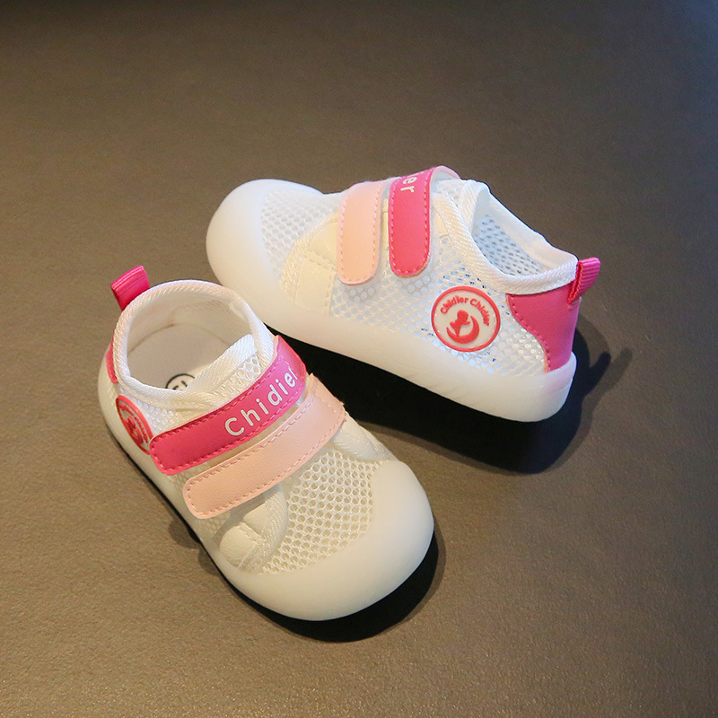 Caidi AI 1-3 años de edad zapatos de bebé de malla de verano bebé de fondo suave malla única zapatos de niño hombres y mujeres zapatos de niños transpirables huecos