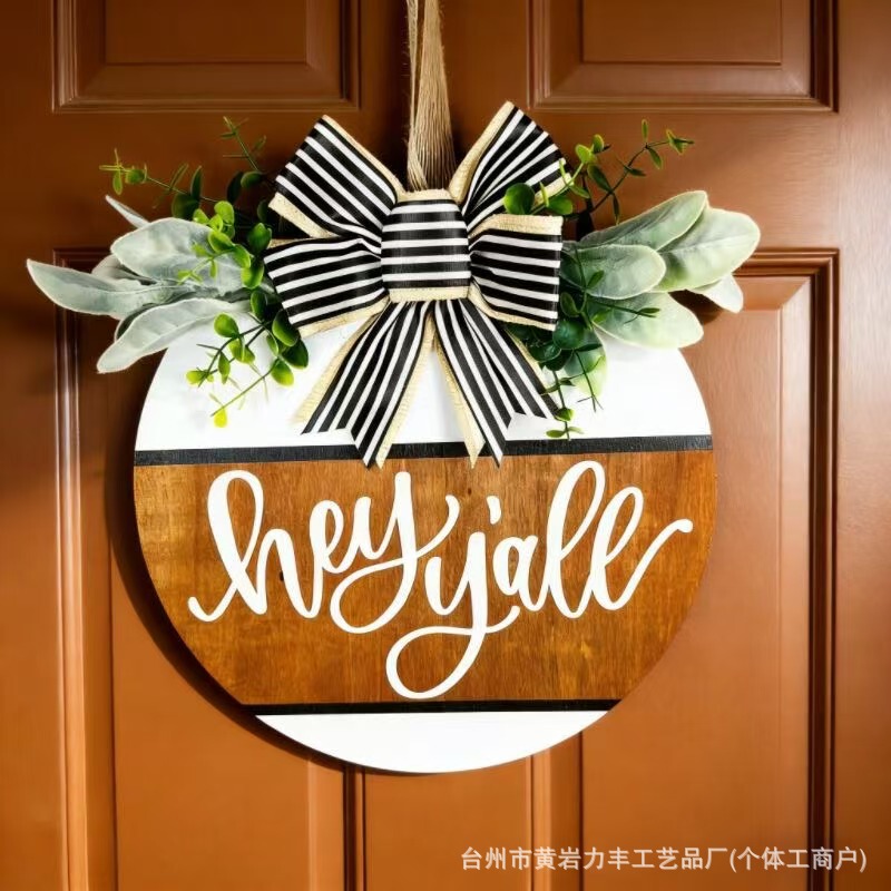 Cross-Border Welcome Sign, Door Sign, Front Door Decoration, Outdoor Hanging Decoration, Wooden Sign, Wall Decoration, Spring and Summer Decorative Wreath Cross-Border Welcome Sign, Door Sign, Front Door Decoration, Outdoor Hanging Decoration, Wooden Sign, Wall Decoration, Spring and Summer Decorative Wreath