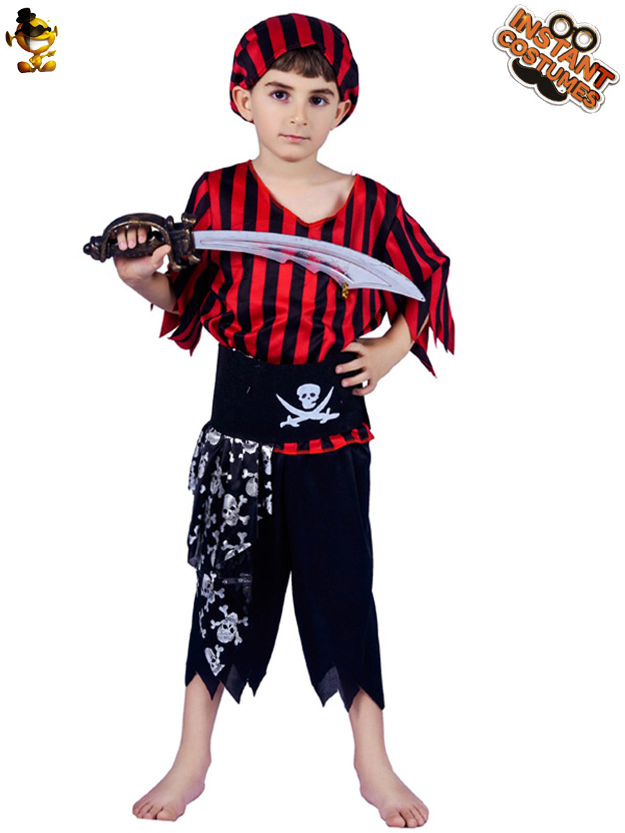 Traje de pirata masculino para niños de Halloween niño pirata juego de rol traje etapa rendimiento ropa distribución al por mayor