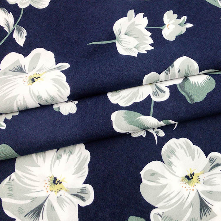 Mucho stock de diseño hermoso, precio barato 100% viscose rayon tejido impresa tela