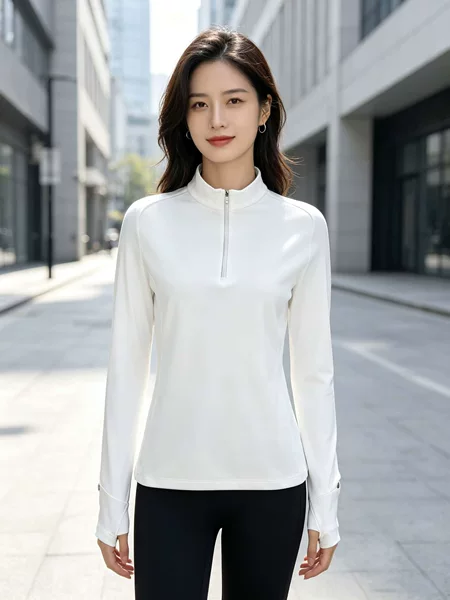 Dijia store's same style women's long-sleeve spring and autumn outdoor four-way stretch sports casual sweatshirt yoga running top