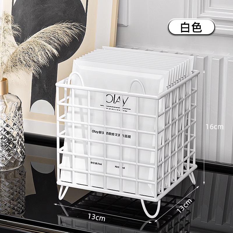 Caja de almacenamiento de máscara de escritorio梳妆台 lápiz labial perfumes joyas estante de almacenamiento cosméticos estante de almacenamiento de artículos de cuidado de la piel