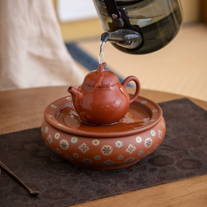 Жуини чайная кастрюля with baoxiang pattern традиционная домашняя керамическая чайник для воды носить лёгкий роскошный сухой заваривание дешёвая чайная таблица горшок может хранить воду