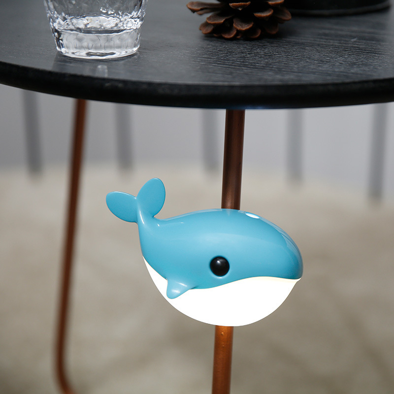 Little blue whale human induction lantern home smart LED light USB…