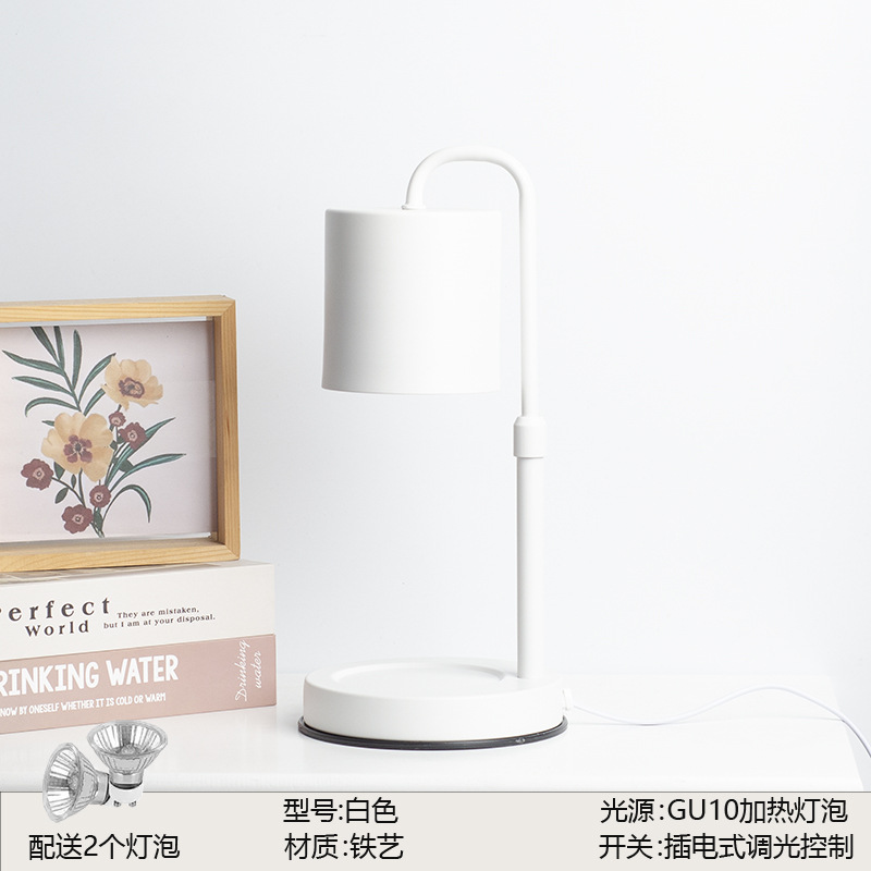 Lámpara de cera de fusión aromática elevación sin fuego perfumes dormitorio escritorio de cabecera lujoso decoración lámpara de escritorio adornos de vela regalo