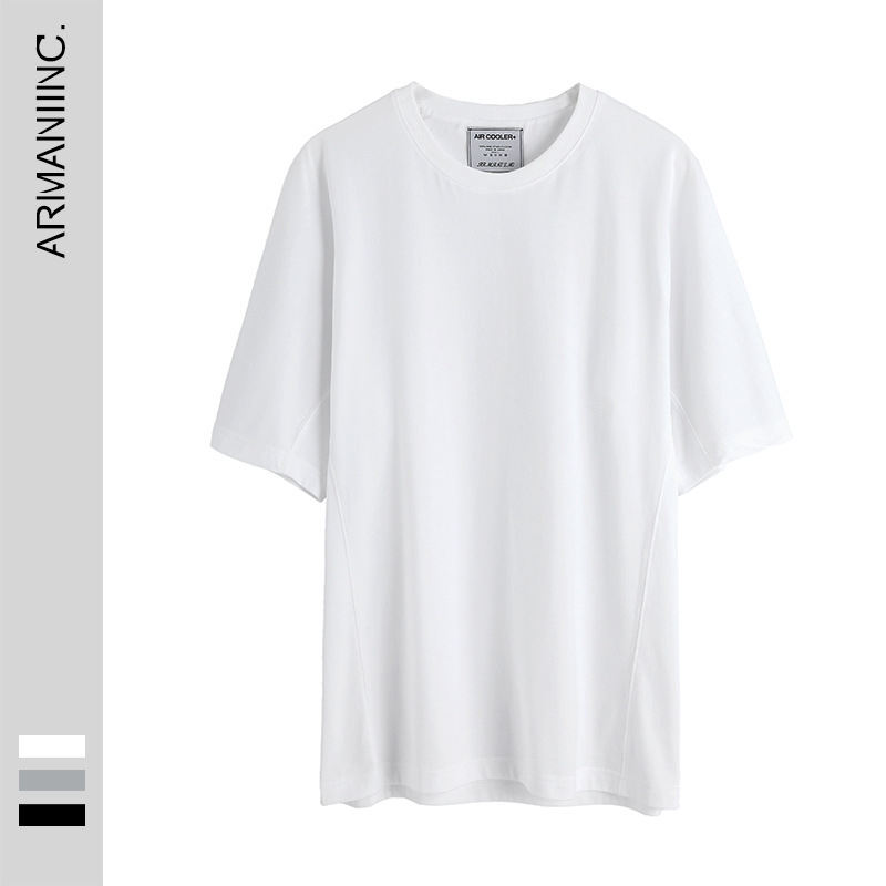 Summer cotton base body-friendly short sleeve T-shirt