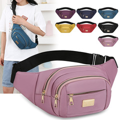 Waist Bag Lady Multifunctional Large Capacity Waterproof Running Outdoor Sports Phone Wallet Durable Oxford Cloth Cash Register