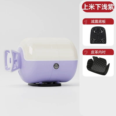 Waterproof Electric Vehicle Trunk, Motorcycle trunk - white-purple-white-circle-with-white-edges-customized-and-shipped-within-48-hours