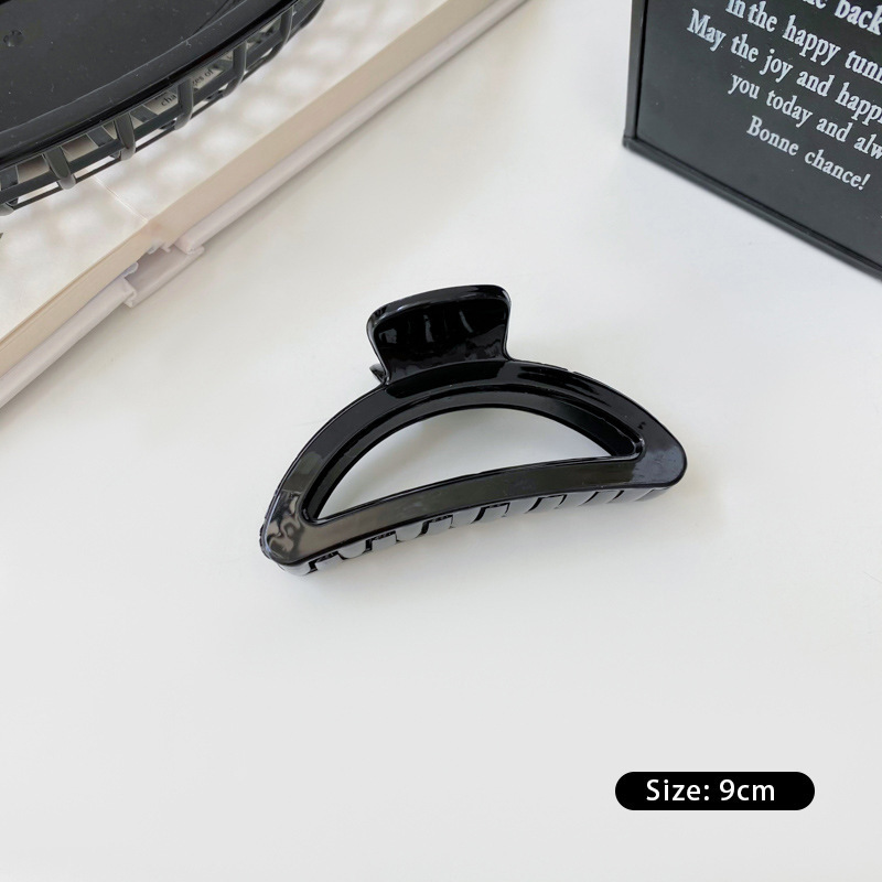 Clip de agarre de verano de gran tamaño, horquilla para el cabello en la parte posterior de la cabeza, gran cantidad de cabello femenino, tocado de clip de tiburón 2024 nueva horquilla