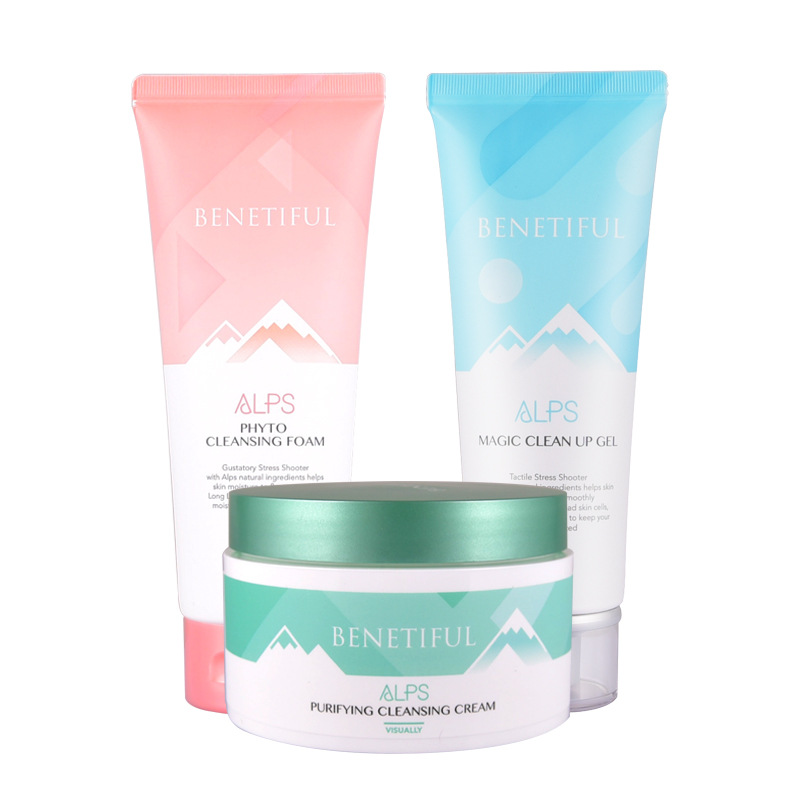 젠틀 클렌징 쓰리피스 페이셜 클렌저/각질 제거/클렌징 크림