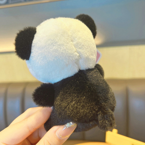 Authentic Panda Plush Toy Wholesale Bag Hang Tag Couple Gift Doll Stuffed Animal Decorations Little Figurine Keychain