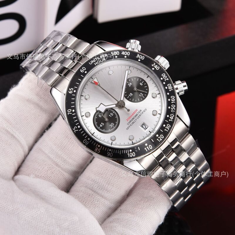 2025 Cross-Border Export Biwan Chronograph Mr2 Dijia Steel Band Men's Quartz Watch Factory Wholesale Dropshipping