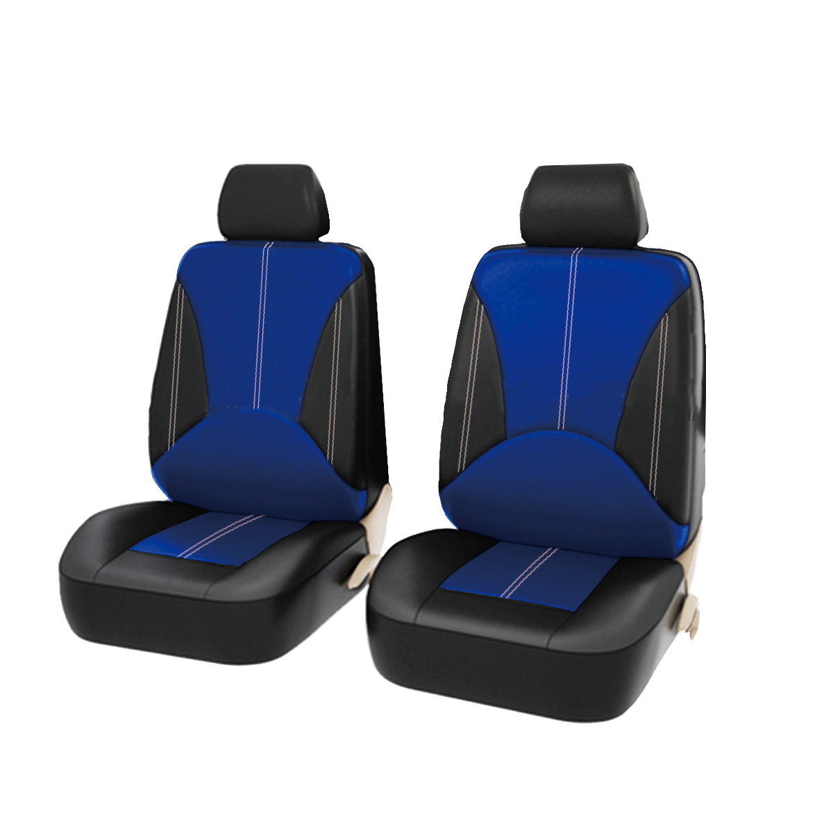 Fabricante ligero de lujo empalme de cuero personalidad tela general asiento cubierta resistente al desgaste suave y cómodo cojín de asiento de automóvil transpirable