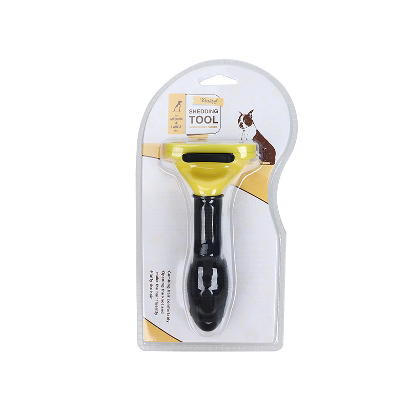 Peine para mascotas, peine para gatos, perro, gato, pelo flotante, cuchillo de pelo, peine para perros, peine para mascotas, peine para depilación con una tecla