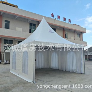 6X 6m Outdoor Event Reception Exhibition Tent Outdoor Aluminum Alloy Wedding Party Spire Tent