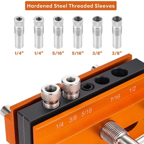 Woodworking straight hole locator, straight hole punching and drilling locator, dowel hole furniture DIY round wood tenon tool