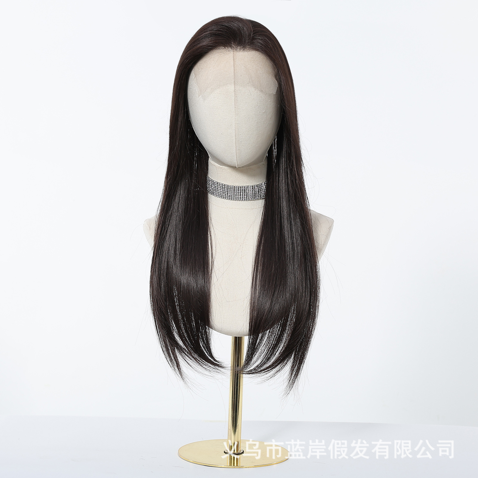 Red de cabello libre frente de encaje pelucca de mujer cabeza de aumento de cabello esponjoso alto cráneo sin marca larga pelucca recta bloque