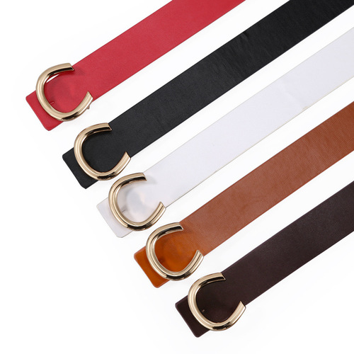 Korean women's belt fashionable versatile belt student decoration jeans with thin belt decoration dress