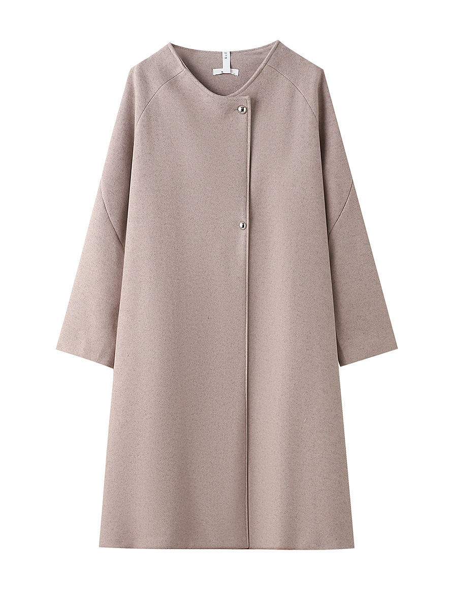 A new winter woolen coat for overweight women weighing 130-350 pounds, a Korean-style fashionable and high-end windbreaker