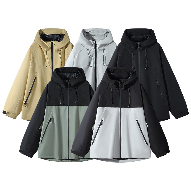 Hooded Jacket for Men and Women, Autumn Windproof and Waterproof Mountaineering Versatile Fashion Trendy Single-Layer Thin Jacket Hooded Jacket for Men and Women, Autumn Windproof and Waterproof Mountaineering Versatile Fashion Trendy Single-Layer Thin Jacket