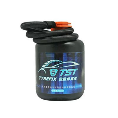 Car Tire Inflator with Wired Cigarette Lighter Plug, Electric Air Pump with Tire Pressure Measurement and Tire Repair All-In-One Device (Hava nasosu) - tire-sealant