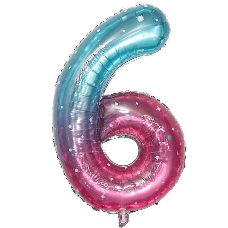 Globo de aluminio digital de 40 pulgadas, globo de aluminio con números grandes, versión delgada de 90 cm, varios colores de globos con números
