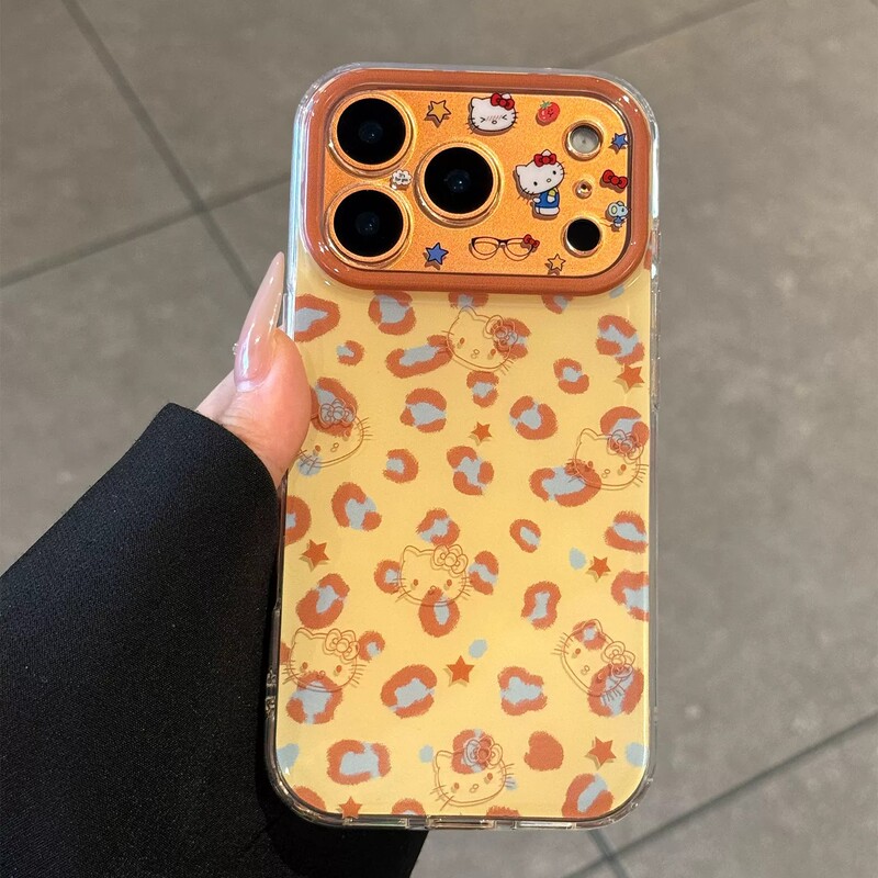 Leopard Print Creative Cat Phone Case Suitable for Apple 17/16Pro Niche Anti-Drop Iphone15/14P Simple Design Leopard Print Creative Cat Phone Case Suitable for Apple 17/16Pro Niche Anti-Drop Iphone15/14P Simple Design