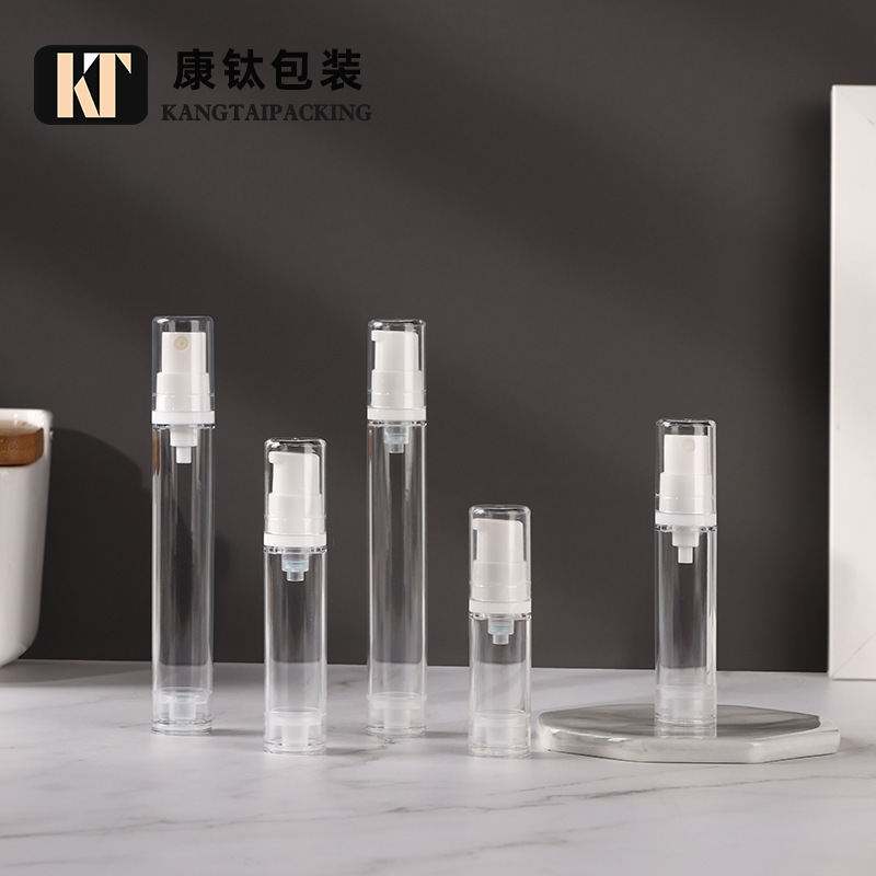 Kang Ti in stock 5ml 10ml 15ml transparent portable press sub-packaging plastic emulsion spray transparent vacuum bottle Kang Ti in stock 5ml 10ml 15ml transparent portable press sub-packaging plastic emulsion spray transparent vacuum bottle