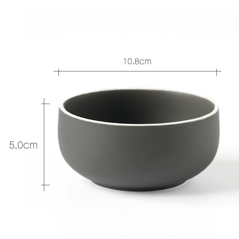Japanese ceramic tableware set, creative soup bowls and plates, simple elegant design