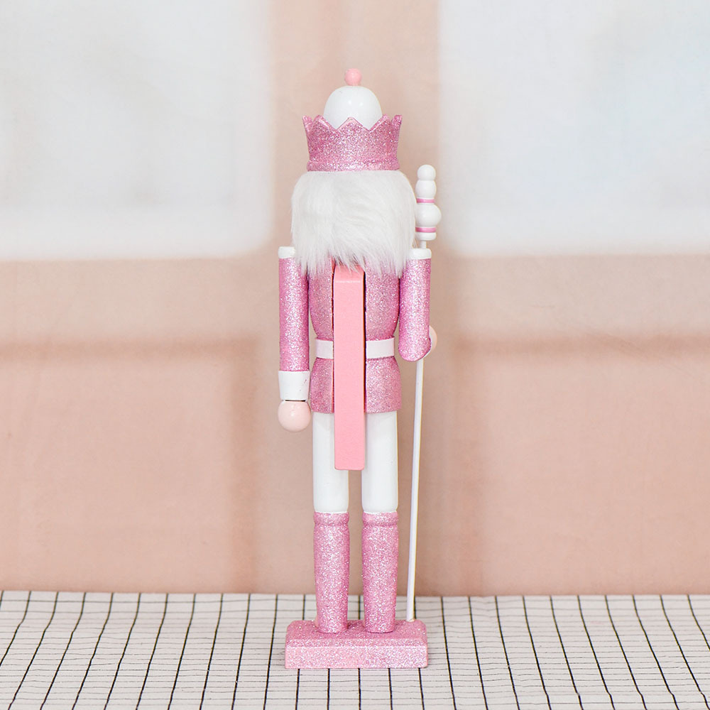 38cm hombre de nuez de madera 15in polvo brillante spot creativo de Navidad regalo de cumpleaños decoración de escritorio