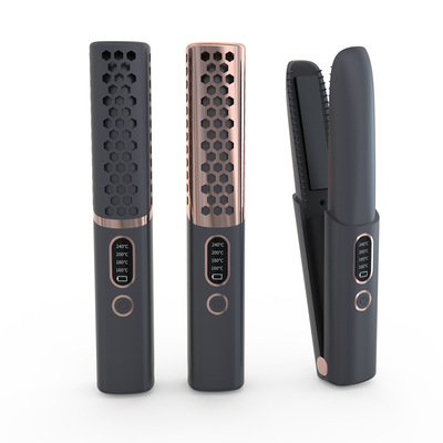 新美发棒无线充电直发器迷你便携刘海直卷发棒两用小巧跨境直发梳|ms