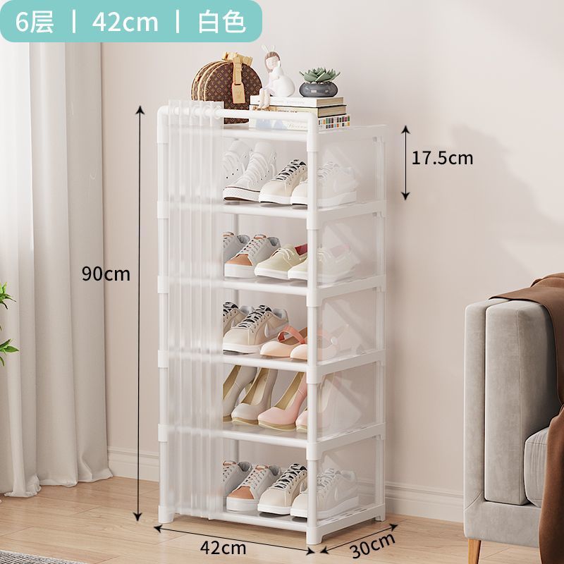 흰색(작은 면적): 6겹 [각 층에는 신발 2켤레를 담을 수 있음]