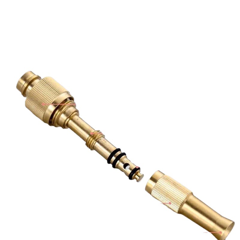 Red red cobre 4 puntos 6 puntos pistola de agua de alta presión junta ajustable pistola de pulverización verter coliflor jardín de riego herramienta de lavado de automóviles