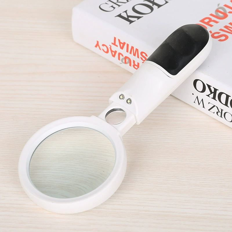 Новое 3-20X мощное портативное нескользящее ручное светодиодное двойное освещение для пожилых людей с выдвижным увеличительным стеклом для чтения для матери и ребенка