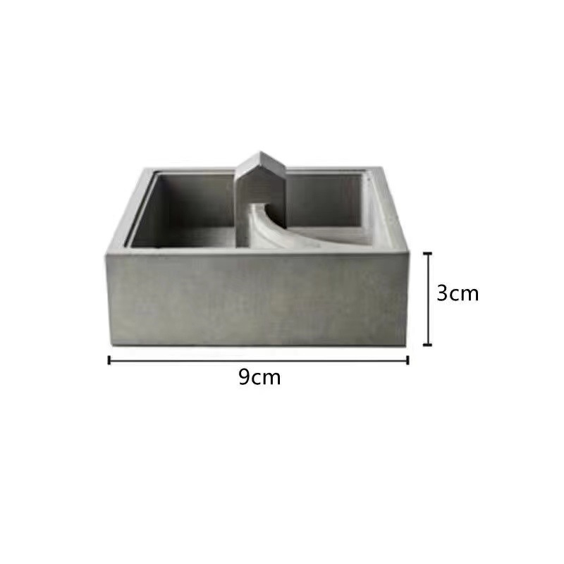 Creativo pequeño escritorio arte plantación planta decorativa flor verde maceta interior maceta carnosa cemento de oficina europeo