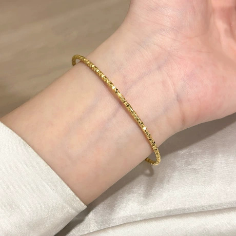 Cross-border starry bracelet, titanium steel, non-fading, simple, fashionable, versatile, plain band, stackable, ultra-thin bracelet, wholesale Cross-border starry bracelet, titanium steel, non-fading, simple, fashionable, versatile, plain band, stackable, ultra-thin bracelet, wholesale