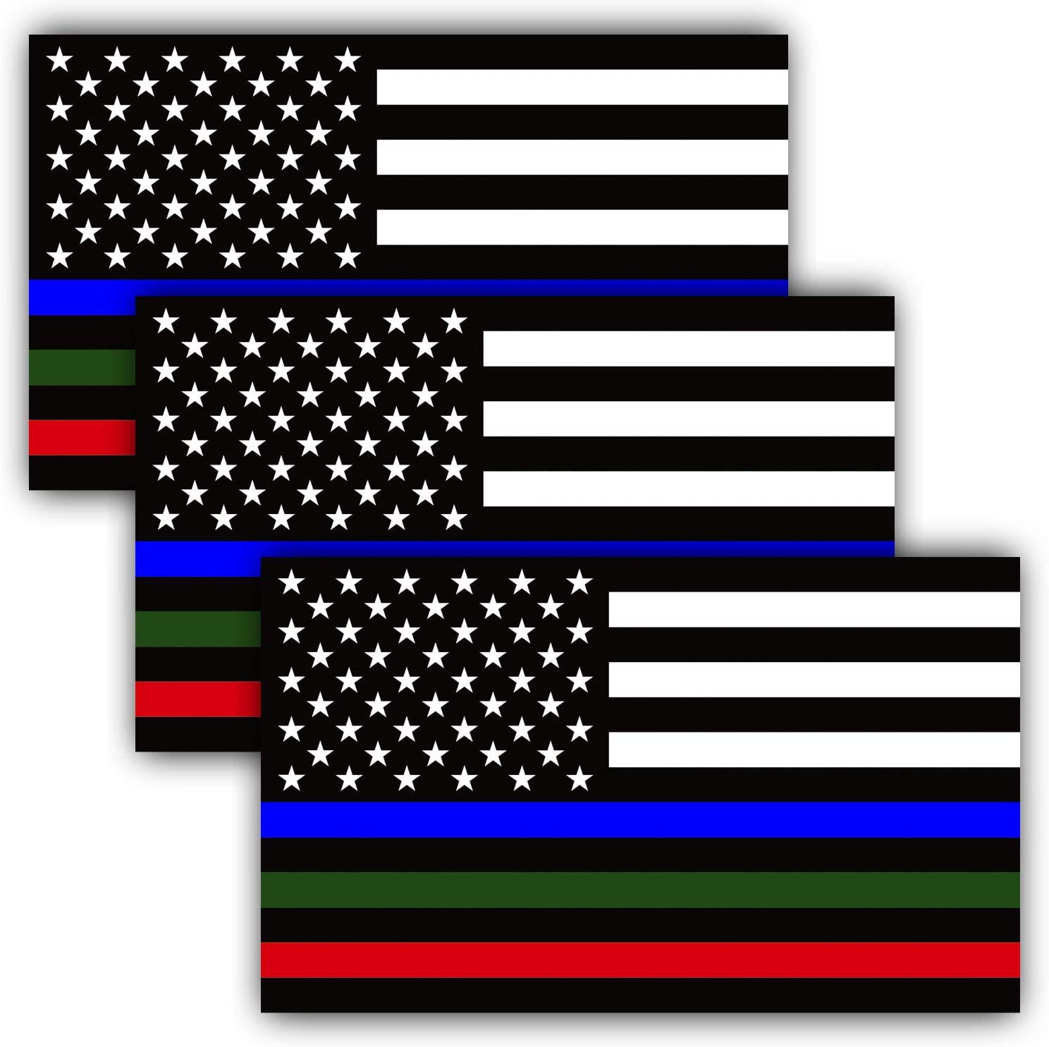 5x3 "de tres piezas de la bandera americana pegatinas reflectantes protector solar impermeable adhesivo coche calcomanías Amazon fábrica al por mayor image 6