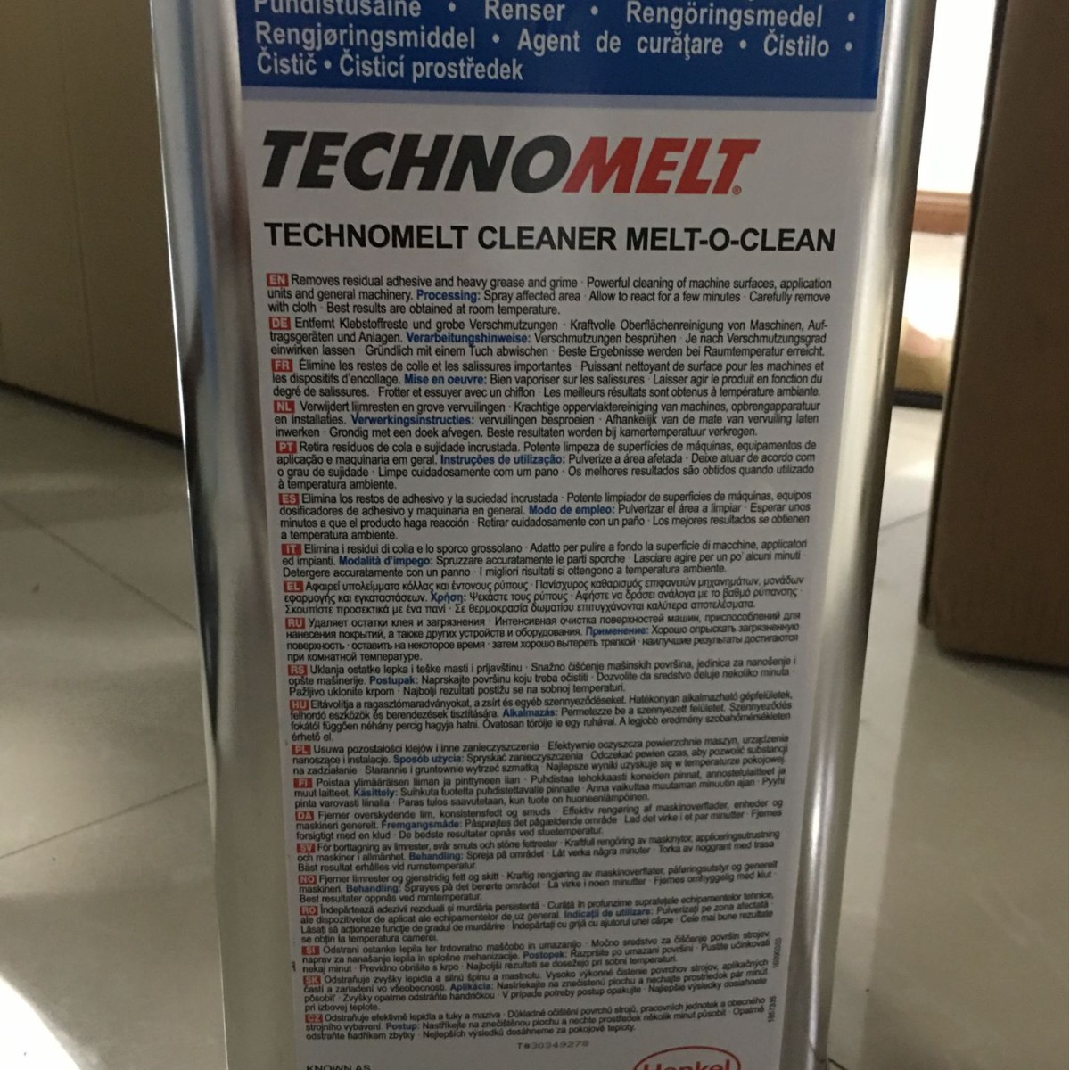 汉高贴标胶设备清洗剂TECHNOMELT CLEANER MELT-O-CLEAN耐高温