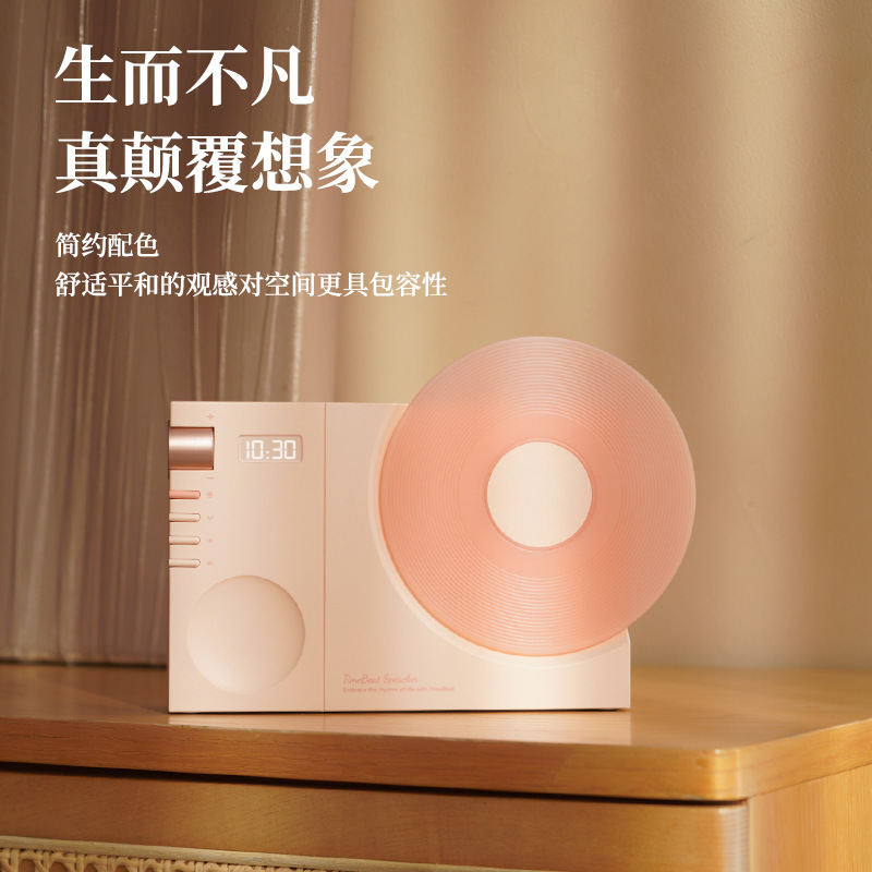 时计ブルートゥース音响レトロレコード机bluetoothスピーカークリエイティブデスクトップhd音质INSレトロブルートゥース音|undefined