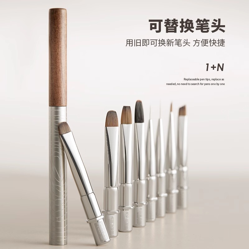 Jingjing インスピレーションマニキュアペンシリーズプロフェッショナルセットハイエンド正方形と円形構造塗装糸彫刻フレンチペン|undefined