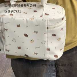 2025款小熊手提化妆包大容量可爱少女心旅行便携洗漱包收纳包包邮