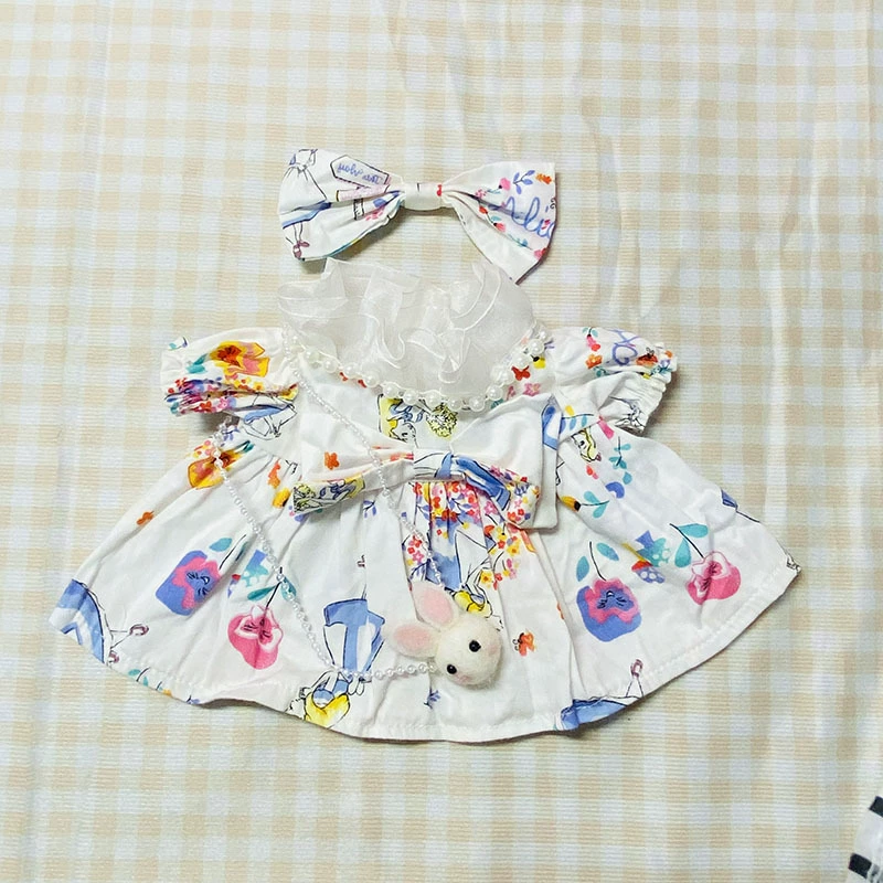 Оригинальная кукла с меняющейся юбкой, кролик, 50 см, детская одежда, подарок на день рождения