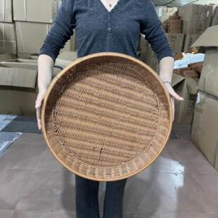 Storage basket, fruit plate, dustpan, snack basket, desktop living room storage basket, egg basket, imitation rattan woven drying basket