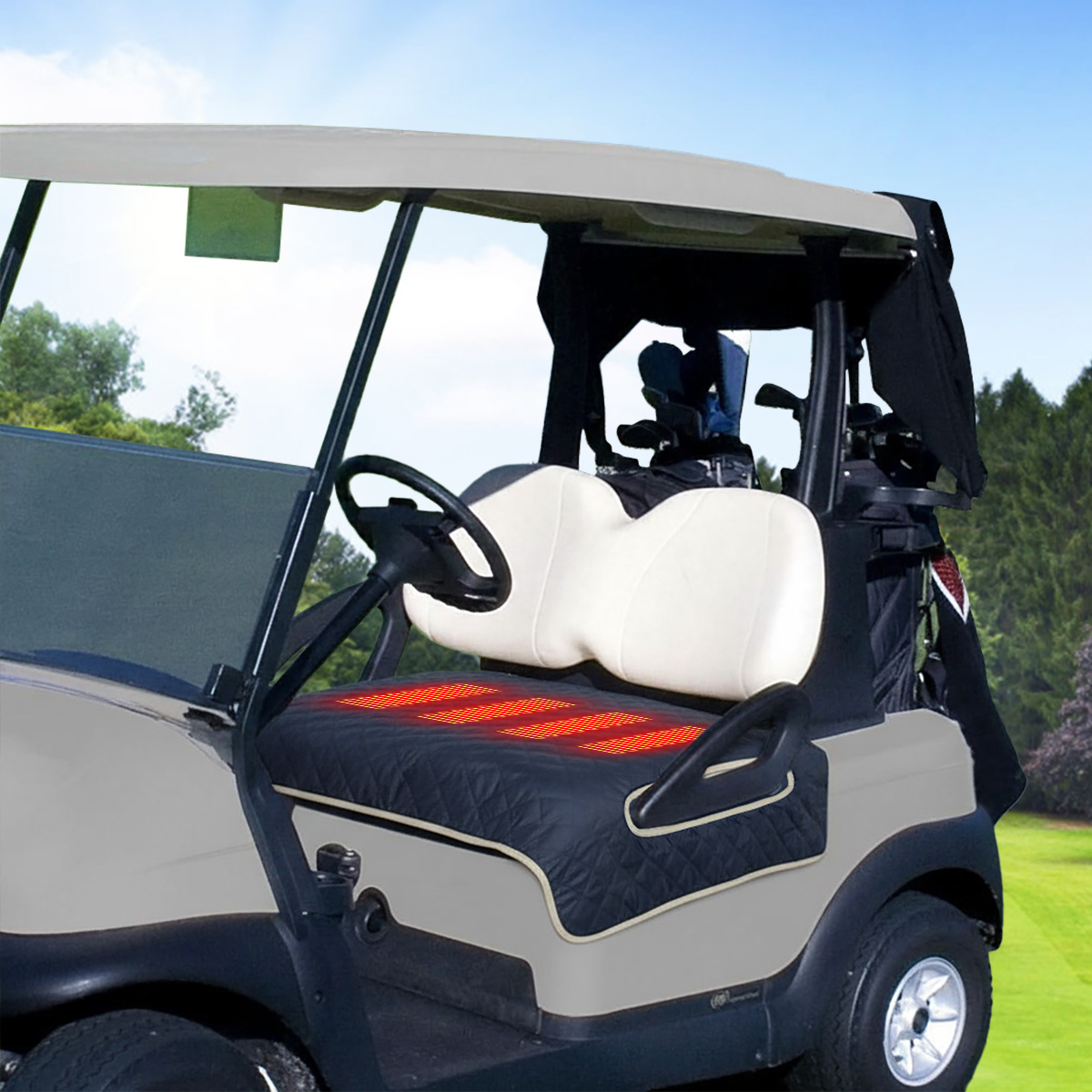 Cross-Border Golf Cart Heating Pad USB Heated Seat Cushion Winter Seat Warmer Low Voltage Portable Electric Blanket Wholesale