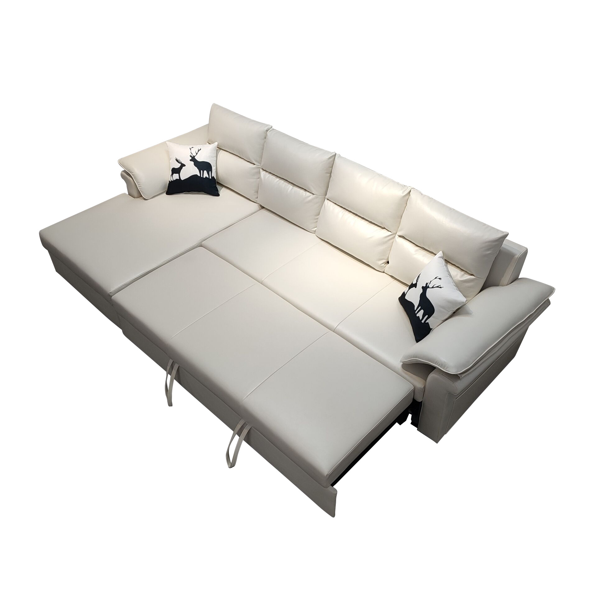 Combinación de sala de estar multifuncional sin lavar tecnología sofá cama moderno simple estilo de viento pequeño tipo casa sofá de doble propósito
